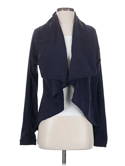 Pre-owned Athleta Cardigan Sweater In Blue
