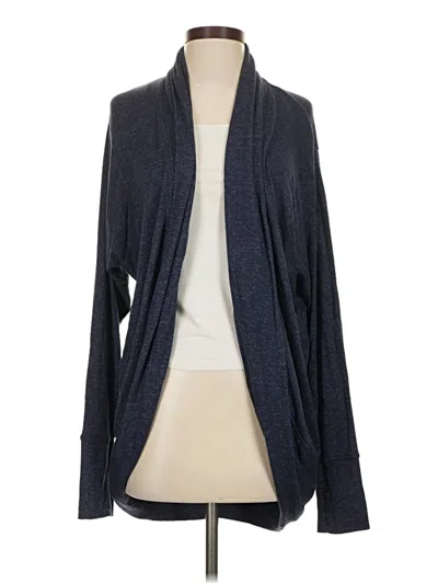 Pre-owned Athleta Cardigan Sweater In Blue