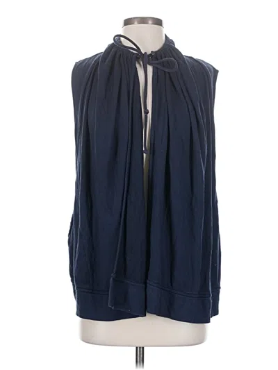 Pre-owned Athleta Cardigan Sweater In Blue