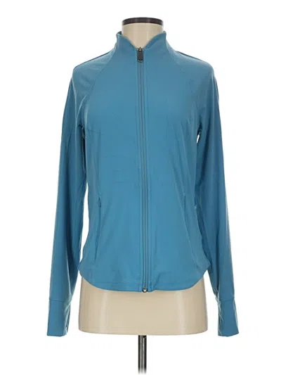 Pre-owned Athleta Cardigan Sweater In Blue