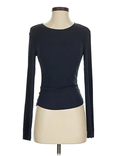 Pre-owned Athleta Cardigan Sweater In Blue