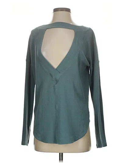 Pre-owned Athleta Cardigan Sweater In Blue