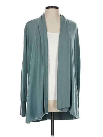 Pre-owned Athleta Cardigan Sweater In Blue