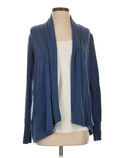 Pre-owned Athleta Cardigan Sweater In Blue