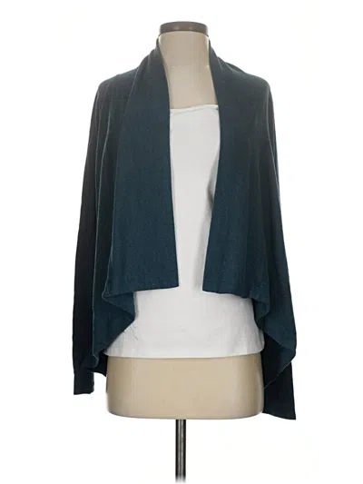 Pre-owned Athleta Cardigan Sweater In Blue