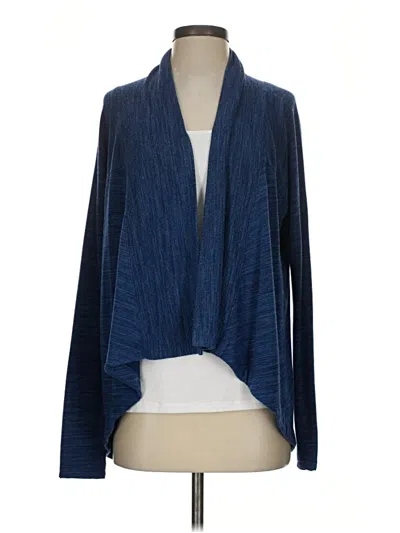Pre-owned Athleta Cardigan Sweater In Blue