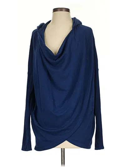 Pre-owned Athleta Cardigan Sweater In Blue