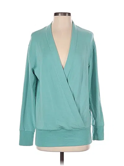 Pre-owned Athleta Cardigan Sweater In Blue