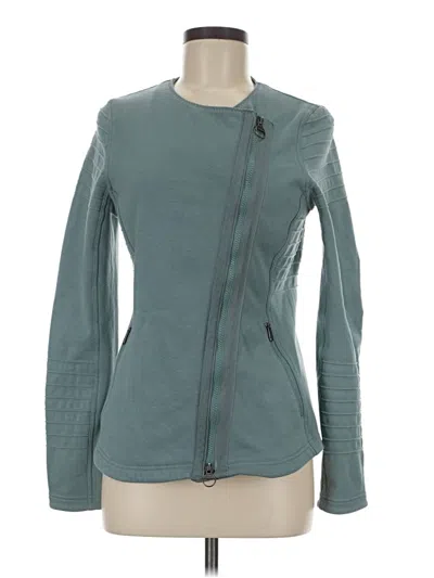 Pre-owned Athleta Cardigan Sweater In Blue