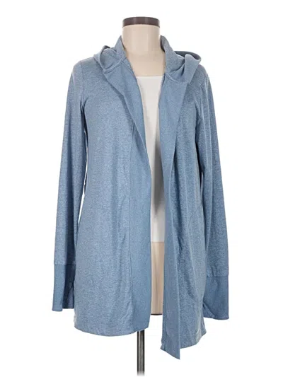 Pre-owned Athleta Cardigan Sweater In Blue