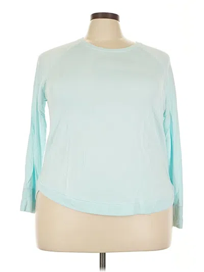 Pre-owned Athleta Cardigan Sweater In Blue