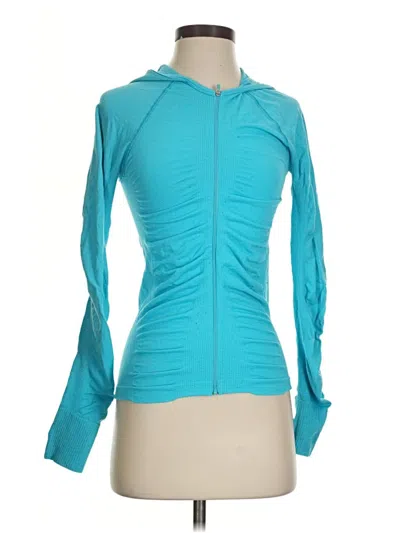 Pre-owned Athleta Cardigan Sweater In Blue