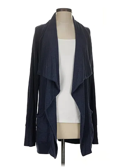 Pre-owned Athleta Cardigan Sweater In Blue