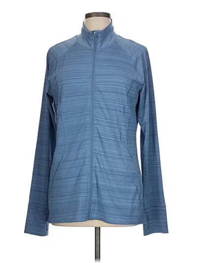 Pre-owned Athleta Cardigan Sweater In Blue
