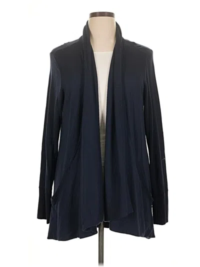 Pre-owned Athleta Cardigan Sweater In Blue