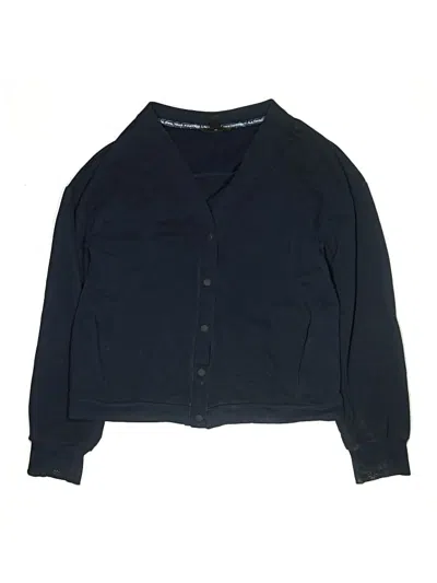 Pre-owned Athleta Kids' Cardigan Sweater In Blue