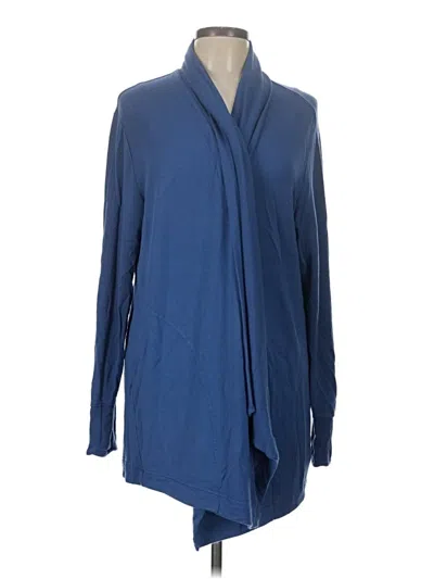 Pre-owned Athleta Cardigan Sweater In Blue