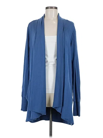 Pre-owned Athleta Cardigan Sweater In Blue