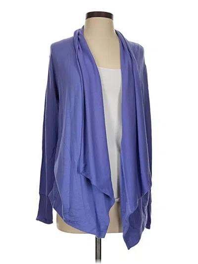 Pre-owned Athleta Cardigan Sweater In Blue
