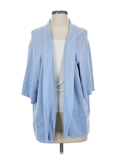 Pre-owned Athleta Cardigan Sweater In Blue