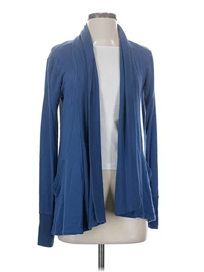 Pre-owned Athleta Cardigan Sweater In Blue