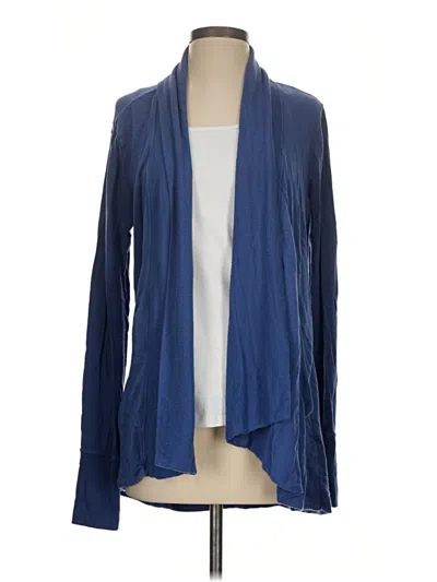 Pre-owned Athleta Cardigan Sweater In Blue