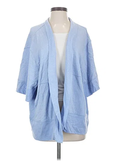 Pre-owned Athleta Cardigan Sweater In Blue