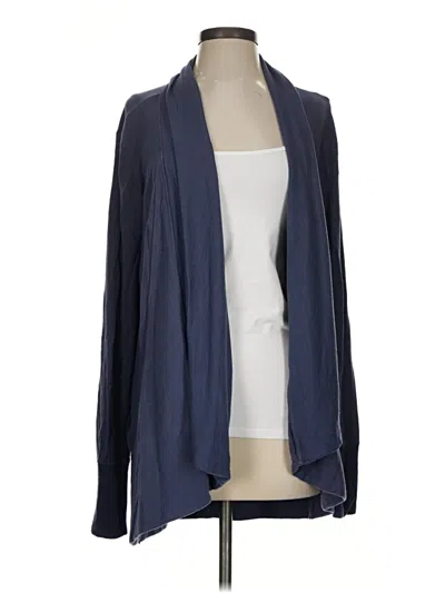 Pre-owned Athleta Cardigan Sweater In Blue