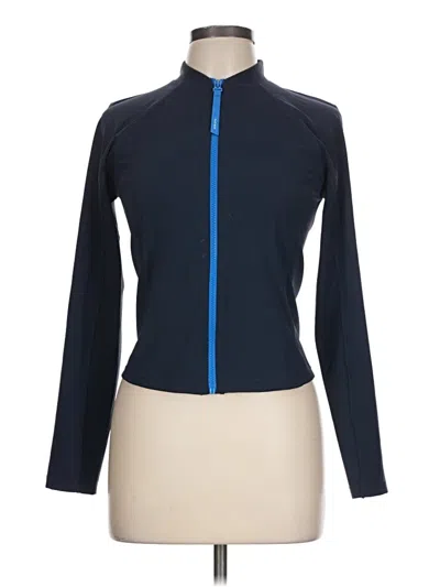 Pre-owned Athleta Cardigan Sweater In Blue