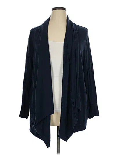Pre-owned Athleta Cardigan Sweater In Blue