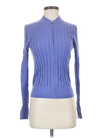 Pre-owned Athleta Cardigan Sweater In Blue