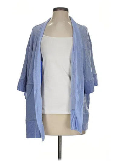 Pre-owned Athleta Cardigan Sweater In Blue