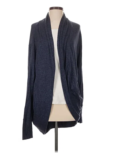 Pre-owned Athleta Cardigan Sweater In Blue