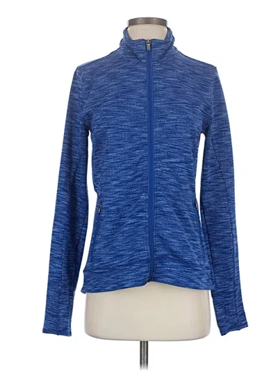 Pre-owned Athleta Cardigan Sweater In Blue