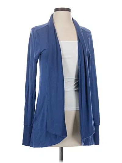 Pre-owned Athleta Cardigan Sweater In Blue
