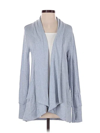 Pre-owned Athleta Cardigan Sweater In Blue