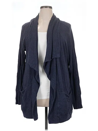 Pre-owned Athleta Cardigan Sweater In Blue