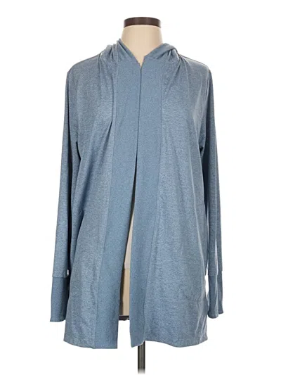 Pre-owned Athleta Cardigan Sweater In Blue