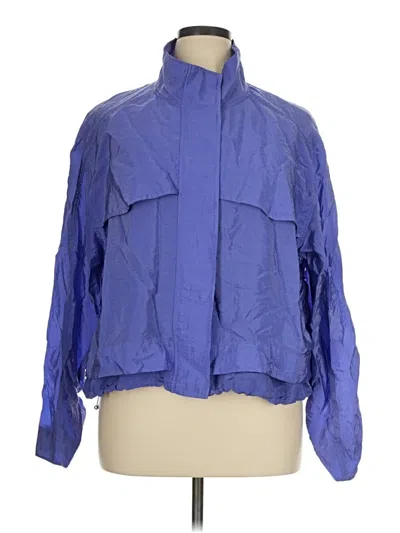 Pre-owned Athleta Cardigan Sweater In Blue