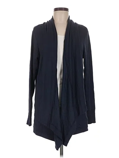 Pre-owned Athleta Cardigan Sweater In Blue