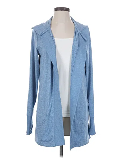Pre-owned Athleta Cardigan Sweater In Blue