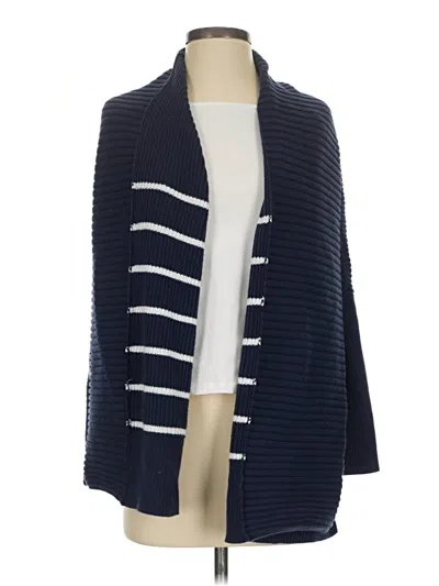 Pre-owned Athleta Cardigan Sweater In Blue