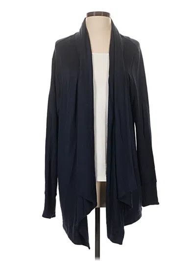 Pre-owned Athleta Cardigan Sweater In Blue