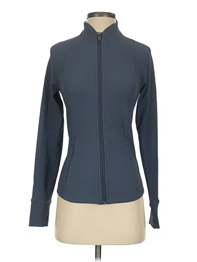 Pre-owned Athleta Cardigan Sweater In Blue