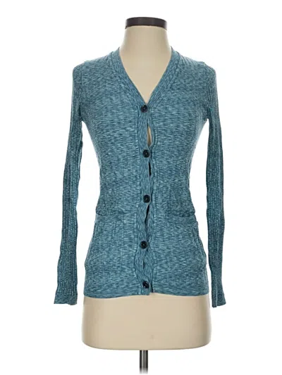 Pre-owned Athleta Cardigan Sweater In Blue