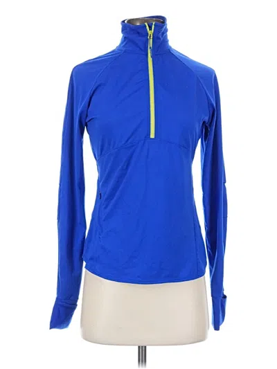 Pre-owned Athleta Cardigan Sweater In Blue