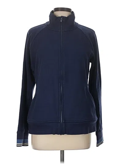 Pre-owned Athleta Cardigan Sweater In Blue