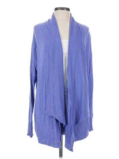 Pre-owned Athleta Cardigan Sweater In Blue