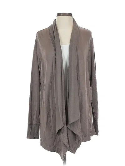 Pre-owned Athleta Cardigan Sweater In Brown