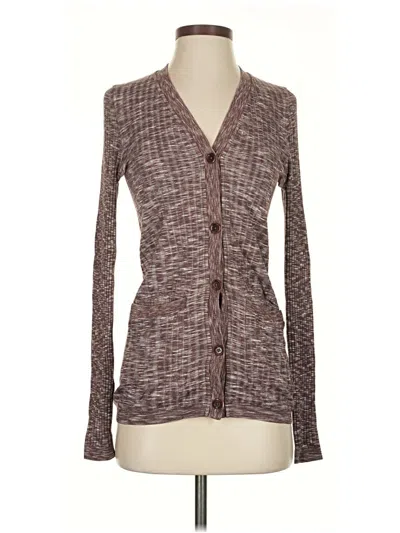 Pre-owned Athleta Cardigan Sweater In Brown